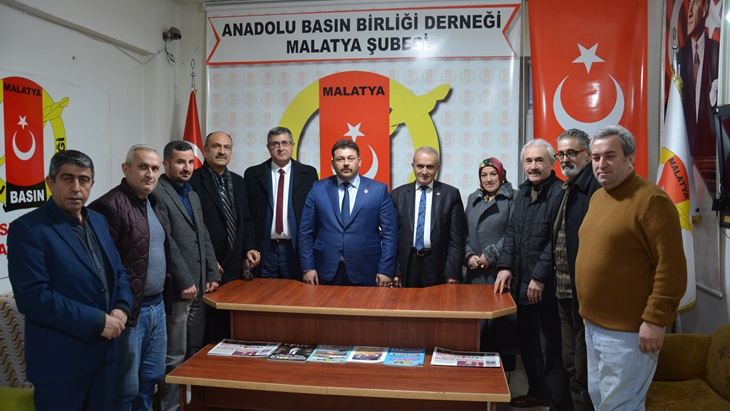 Büyük Birlik Partisi İl Teşkilatından Anadolu Basın Birliğine Ziyaret