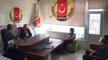 DEVA Partisi Yeşilyurt İlçe Başkanlığı’ndan Anadolu Basın Birliği’ne Ziyaret